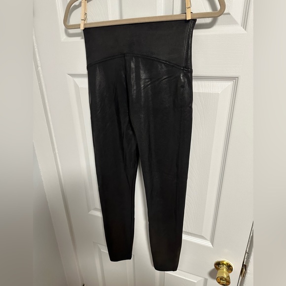 Spanx Faux Leather Leggings in Black - Picture 8 of 11